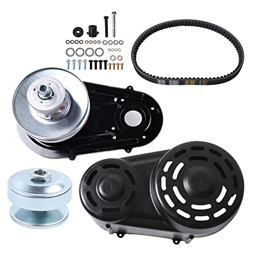 Go Kart Torque Converter Kit 40 Series Clutch Pulley Driver Drives for All 9HP-16HP Engines with 1” Straight Crankshaft and 1/4” Keyway