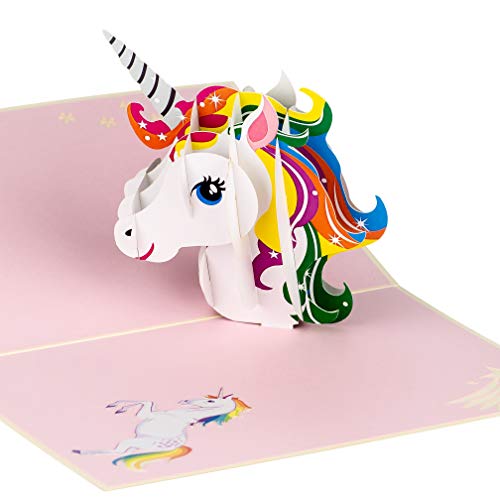 Unicorn Pop Up Birthday Card By Devine Popup Cards | 3D Card For Kids Mom Daughter Sister Granddaughter | Happy Birthday Love Pop Up Cards Gifts Girls #TOP18