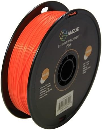 AMZ3D PLA 1.75mm 3D Printer Filament - 1kg (2.2 lbs) (Orange)