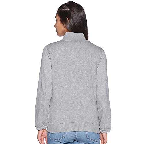 Image of Campus Sutra Cotton Women High Neck Sweatshirt