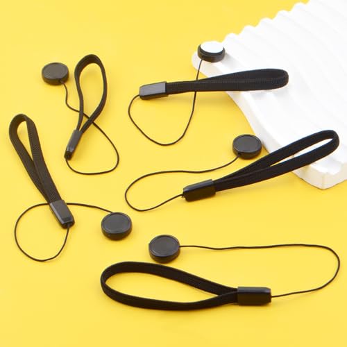 5 unidades de sujetadores para tapas de lente con cuerda elástica anti-perdida, compatibles con cámaras Canon, Nikon, Sony, Fujifilm, Olympus y Panasonic DSLR/SLR miniatura 7