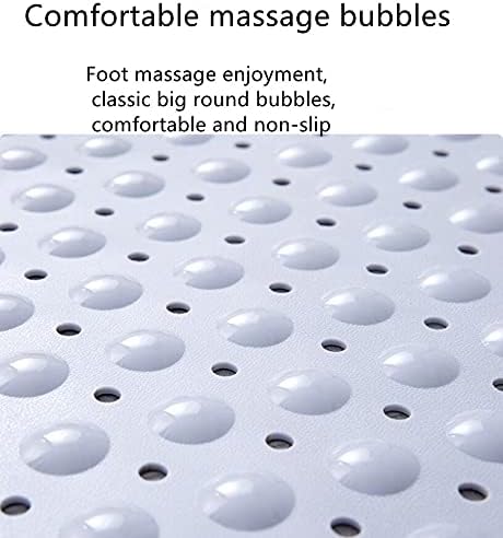 Stafeny Corner Shower Mat Non Slip Anti Mould with Suction Cup & Drain Hole 70x70cm Corner Shower Mats Non Slip Large Machine Washable grey