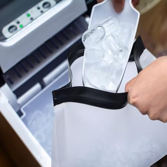 IMPRESA 3-Pack Reusable Ice Bag Set - 10 x 9 x 3 in Clear - Leakproof Zip Closure & 9 lb Capacity - Freezer & Dishwasher Safe - RV & Cooler Storage