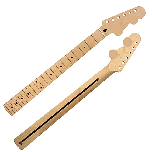 22 Fret Canadian Maple Electric Guitar Neck 14'' Fingerboard Radius For St (Maple Wood) #TOP3