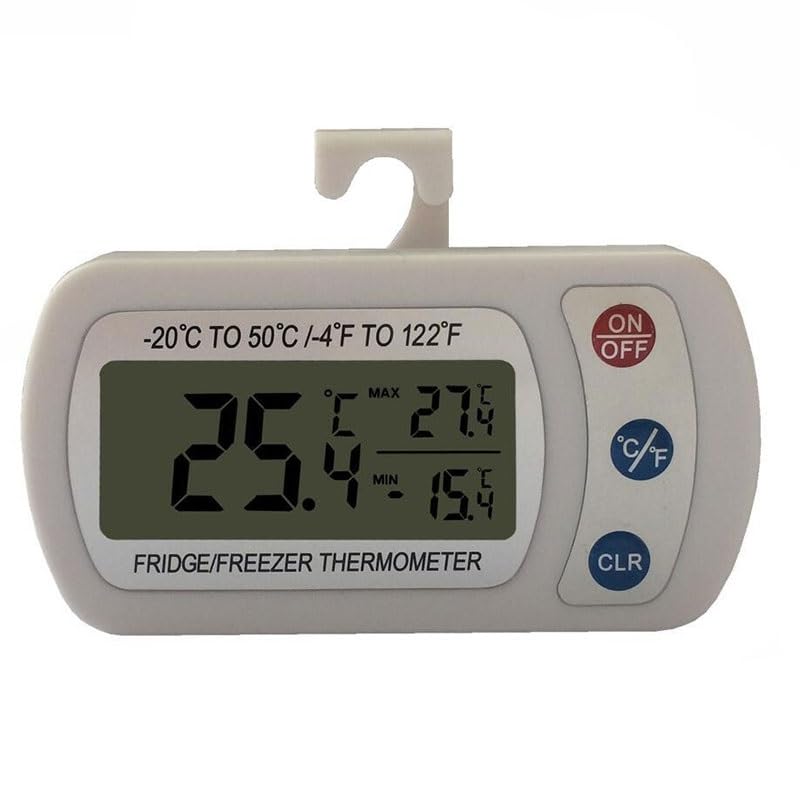 ABS Waterproof Electronic Temperature Refrigerator Thermometer Maximum