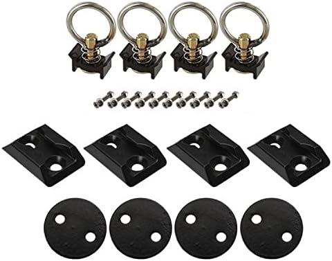 US Cargo Control L Track Tie Down System, Perfect for Use As Anchor Points in Truck Beds or Trailers to Tie Down Your UTV, ATV, Motorcycle, Snowmobile Or Lawnmower, 22 Piece Kit