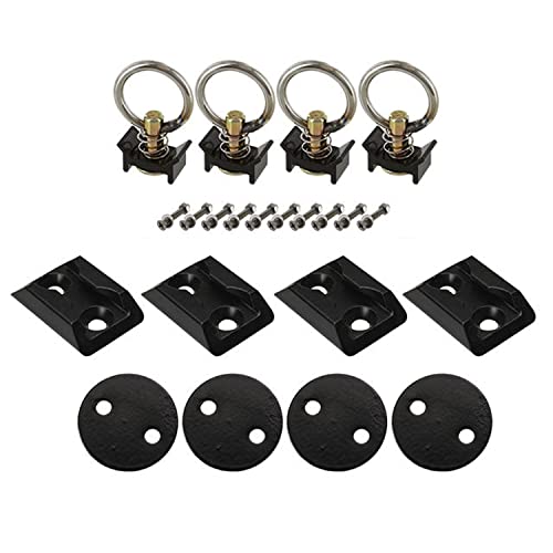 US Cargo Control L Track Tie Down System, Perfect for Use As Anchor Points in Truck Beds or Trailers to Tie Down Your UTV, ATV, Motorcycle, Snowmobile Or Lawnmower, 22 Piece Kit