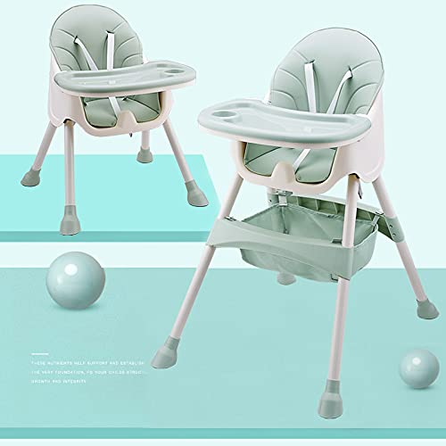 Foldable High Chair for Babies and Toddlers with Removable Tray, 5