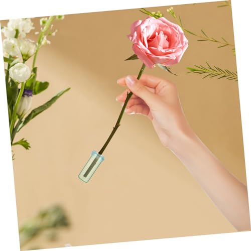Tubes de conservation de l'eau fleurs fraîches tige plastique - 6