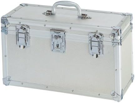 Amazon Co Jp 現金輸送用ジュラルミンケース タテ型 アルミ ケース トランク 業務用 輸送用 運搬用 鍵付き 文房具 オフィス用品