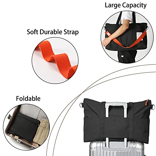 Weekender Bags For Women, Scandihome Travel Duffel Bags With Trolly Sleeve, Shoulder Carry On Overnight Bag Foldable Gym Bag Crossbody Bag With Adjustable Strap For Travelling, Sports, Hospital #TOP4