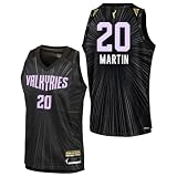 Outerstuff Kate Martin Golden State Valkyries #20 Youth Player Name & Number Jersey (Rebel Edition/Black, Youth Small-8)