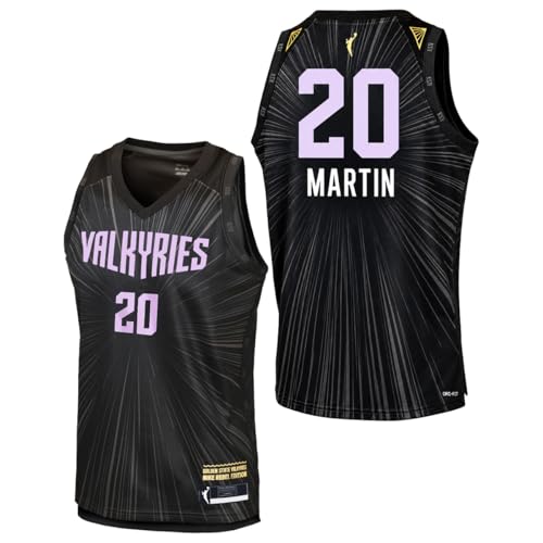 Outerstuff Kate Martin Golden State Valkyries #20 Youth Player Name & Number Jersey (Rebel Edition/Black, Youth Large-14/16)