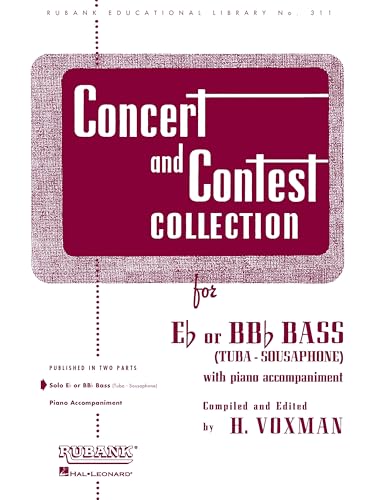 Concert and Contest Collection for Bass/Tuba (B.C.): Solo Book Only (Rubank Educational Librabry, 311)