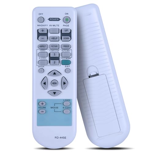 GOUYESHO Télécommande de Rechange RD-445E pour projecteur NEC NP610S NP310 NP410W VT59 LV-7280 VT480 RD-445E VT491 VT595G NP600 NP310G NP410G VT495 NP510 RMT-PJ29 VT. 48 NP4. 00 pour télécommande NEC