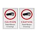 SG Store 2PCS Robot Lawnmower Warning Signs 300x200mm Aluminium Composite Weatherproof Digital Print Ideal for Outdoor Indoor Use（English）