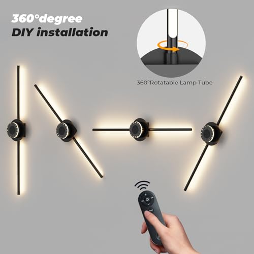 Lámpara de pared USB regulable para dormitorio y pasillos pack de 2 7