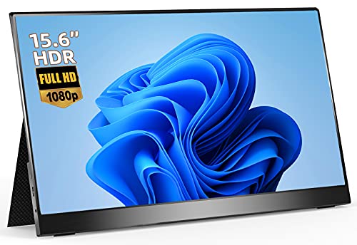 70% Off Everything Portable Monitor-15.6 Inch Computer Display FHD 1920x1080 USB Type-C Mini HDMI IPS Eye Care Screen Ultra Slim FreeSync HDR with Dual Speakers Smart Cover Protectors for Laptop PC PS5 Xbox MAC Phone