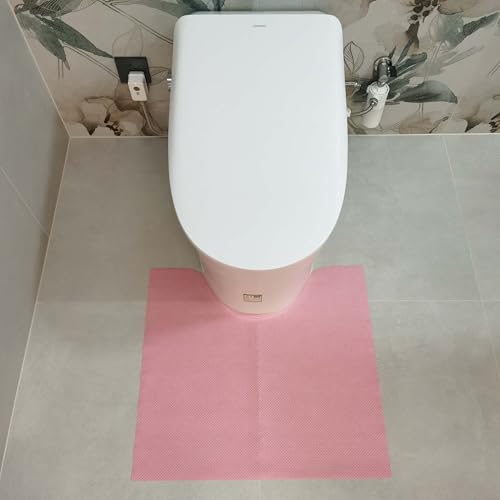 Image of Upgraded 20 Pack Disposable Toilet Mats for Clean&Hygienic Bathroom,Super Absorbent Toilet Floor Protector,U-Shaped Commodes,Potty Training for Children,Adults,Alzheimer's Patients