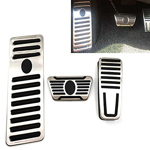 GZYF AT Gear Accelerator Gas Pedal, Foot Rest Pedal & Foot Brake Pedal for Maserati Levante 2010-2019, Quattroporte 2014-2019, Ghibli 2014-2019