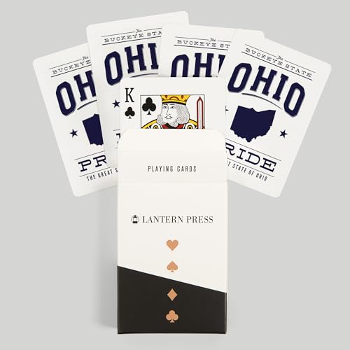 Lantern Press BARAJA Póker 52 CARTAS Azul Blanco miniatura 6