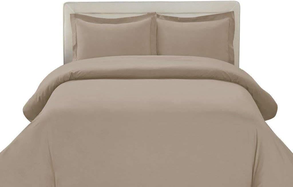 Devi Bedding-Striped Pattern- 800-Thread-Count 2 Pc Twin/Twin XL Duvet-Cover 100% Cotton, Sateen Striped -Sky Blue