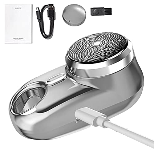 Mini barbeador, Barbeador USB recarregável à prova d'água, Máquina de barbear recarregável de uso ú