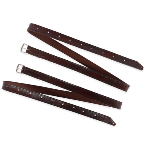Loro De Couro Com Regulagem Forrado Com Fita Profissional Para Selas (marrom)