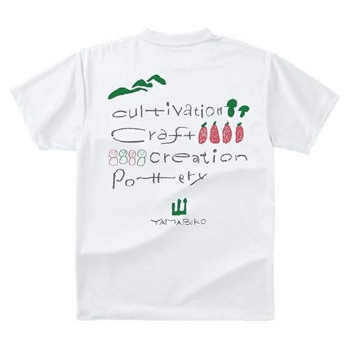 山びこ学園いきいきセット(Tシャツ XLサイズ白 、木べら、窯芸品)