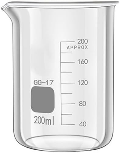 Glass Beaker, Low Form Laboratory Borosilicate Glass Beaker With Spout In Multiple Sizes(100)