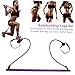 Happyyami Pilates Bar Foot Strap Bodybuilding Equipment Fitness Stick for at Home Gym