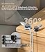 Adjustable Rotating Spring Cable Clips, Adhesive Base, Cord Organizer, Desk & Nightstand, Office, Home, USB Charging, Cable Management, Easy Pull in & Out, Tangle-Free, Durable, Universal Fit