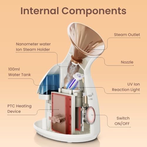 Image of MEDTECH Handyvap 2 in 1 Vaporizer for Cold & Cough + Steamer for Face Steam | Steam Inhaler & Vaporizer Machine with Nano-Ionic Technology | Fast Mist in 30sec | VAP-100