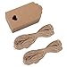 Tojwi 100pcs Hollow Heart Kraft Paper Gift Tags Wedding Party Favours (Brown)
