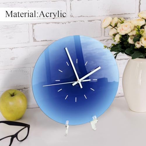 Horloge murale table acrylique dégradé objet de décoration moderne