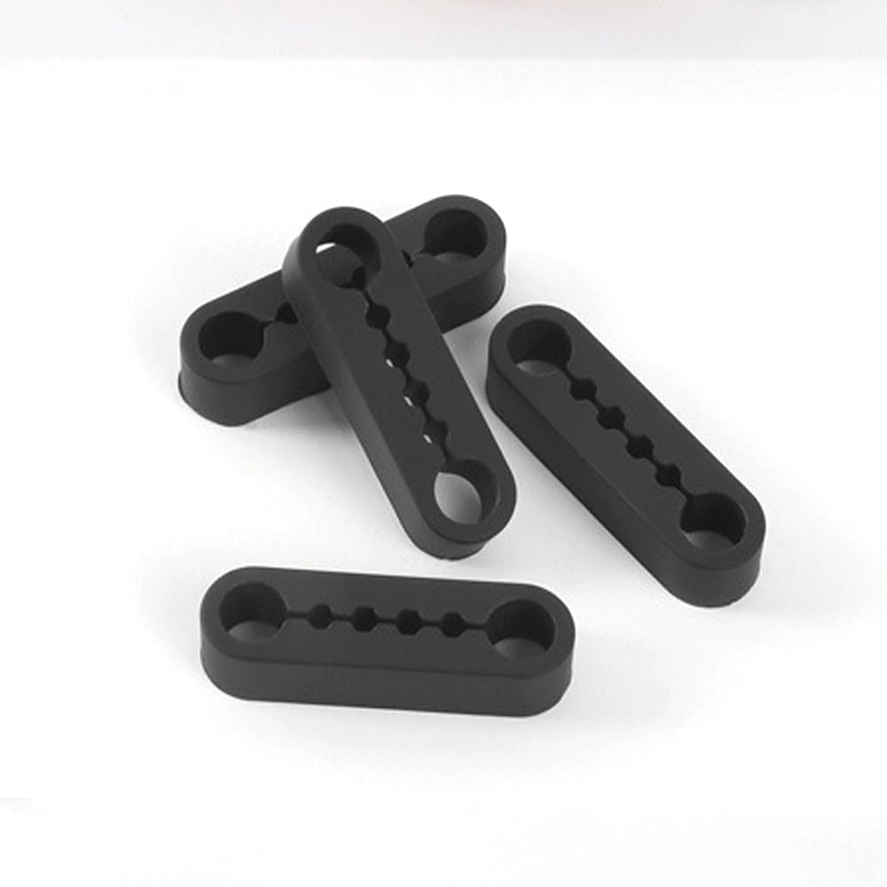 CIHAQQ 4Pcs Car Door Lock Damper for MG4 Ev 2022-Present Shock Absorbing Buffer Pads Silicone Noise Reduction Deadener Interior Accessories,Black