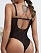 Eagerlove Women Lingerie Sets with Garter Belt Bodysuit Valentine's Gifts Sexy Lace Tops One Piece Strappy Teddy Babydoll Black L