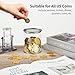 Generic Piggy Banks for, 4 Packs Clear Plastic Coin Storage Jars with Slotted Lid, Change Bank Jars Fit All US, 3.9’’D X 4.7’’H