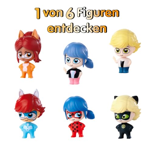Simba Glibbi Miraculous Surprise, Badebombe in 1 von 4 Farben, Ladybug, mit Überraschungsfigur, 100g, ab 3 Jahren