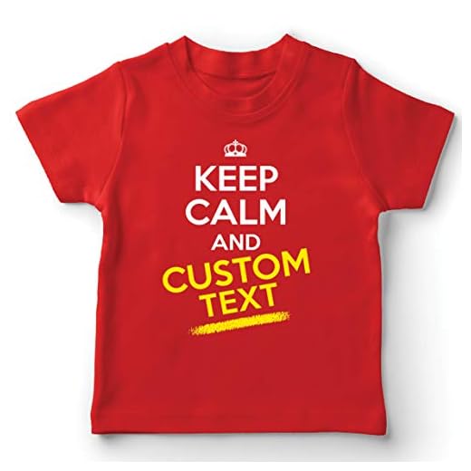 lepni.me T-shirt för barn användardefinierad lugn bevara varje namn text personliga citat gåva