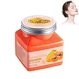 Exfoliante Corporal De Papaya 500g, Papaya Essence Brightening Peeling Gel, Exfoliante De Sal Marina, Aporta Suavidad Y Firmeza, Rejuvenece La Piel, Apto Para Todo Tipo De Piel