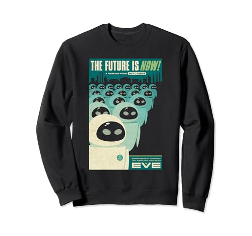 Sweatshirt Wall-E Eve The Future Is Now Disney Pixar pull noir