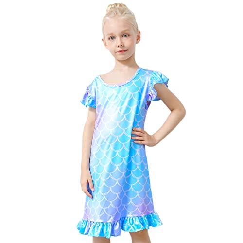 Fiodrimy Girls Nightgowns Unicorn Sleepwear Soft Nightgown Night Dress For Kids  thumb #1