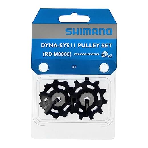 SHIMANO RD-M8000 XT Juego Desplazante + Conjunto de Rodillos Guía, Negro, Talla Única