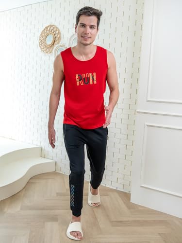 Image of Lux Cozi Men's Cotton Printed Regular Fit Vest