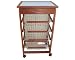 Portaverdure legno 4 + 1 cassetti ciliegio bec