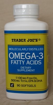 Trader Joe's Omega-3 Fatty Acids 1100mg Fish Oil, 90softgels
