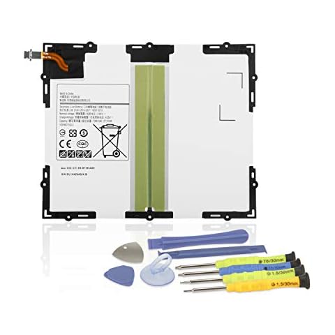 K KYUER 27.74Wh 7300mAh EB-BT585ABE Tablet Battery Replacement for Samsung Galaxy Tab A 10.1 10.1" 2016 SM-T580 SM-T585(3G,4G/LTE &WiFi) SM-P580 SM-P585 SM-T585C SM-T587 SM-T587P EB-BT585ABA with tool Cover