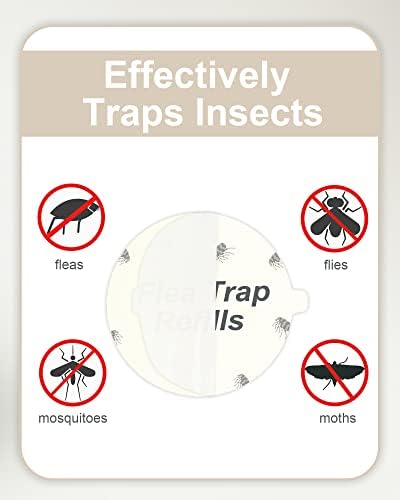 12 x 18cm Replacement Adhesive Boards for Flea Traps - Fits Most Models, Dome Flea, Bed Bug Traps for Your Home
