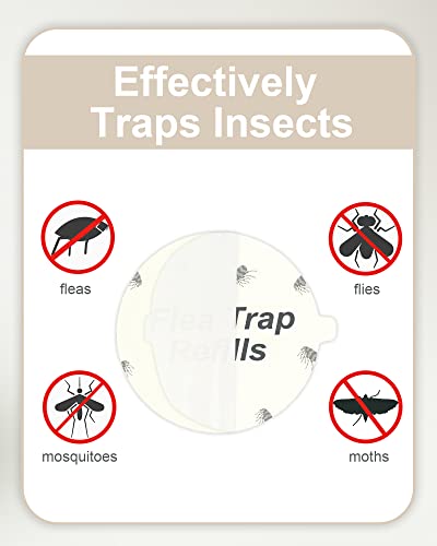 12 x 18cm Replacement Adhesive Boards for Flea Traps - Fits Most Models, Dome Flea, Bed Bug Traps for Your Home